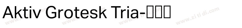 Aktiv Grotesk Tria字体转换